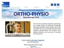 Tablet Screenshot of ortho-physio.com